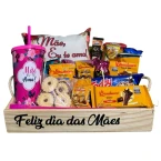 Cesta Mãe Feliz com Copo e Almofada