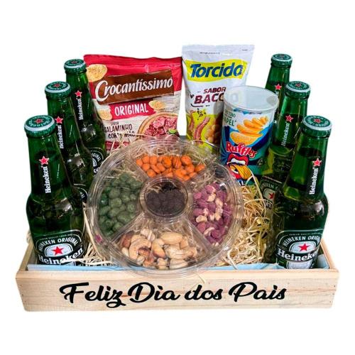 Cesta Dia dos Pais Premium - Cerveja e Petiscos Gourmet